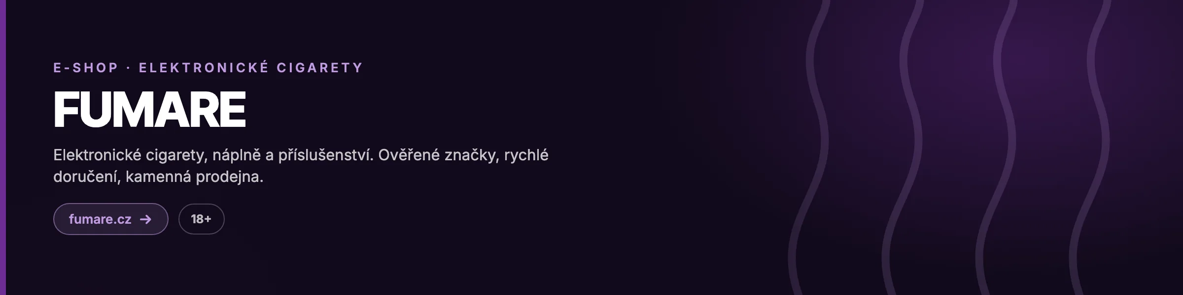 Fumare — Specialista na vaping — e-shop i kamenná prodejna, jen ověřené značky.