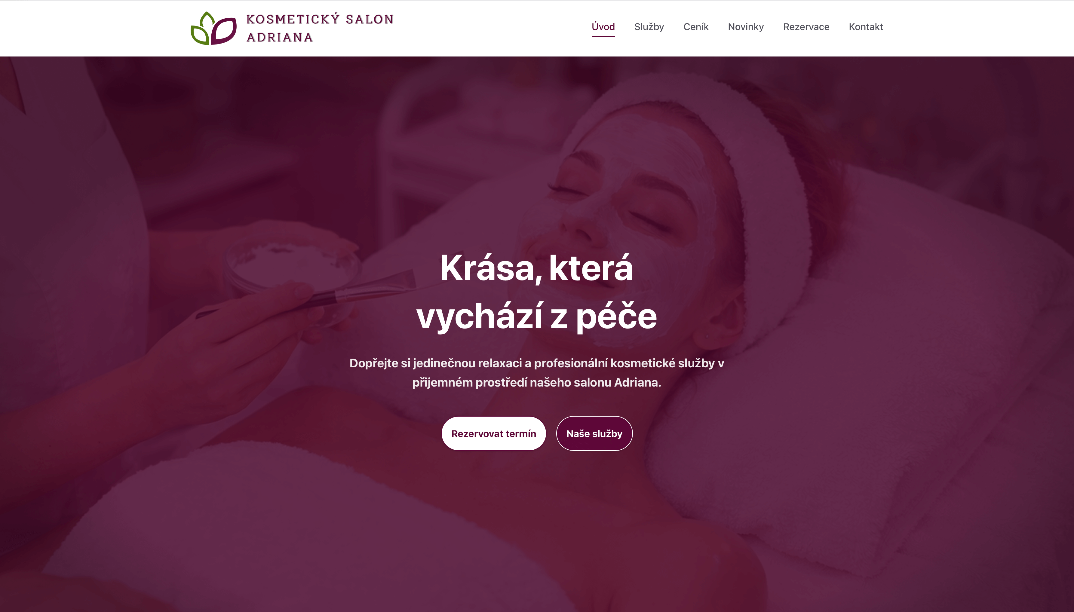 Laravel projekt - Salon Adriana