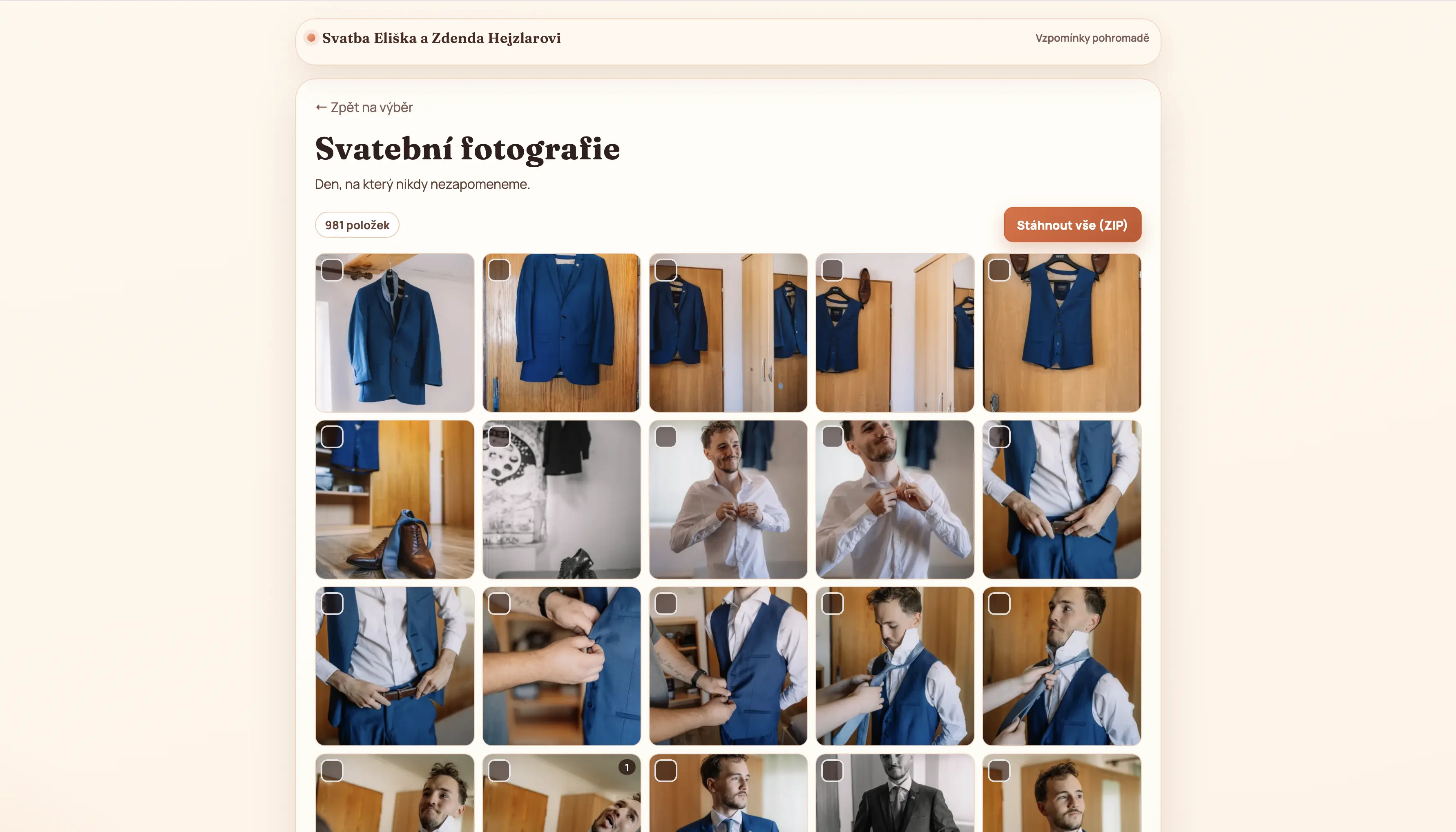 Svatební fotokoutek